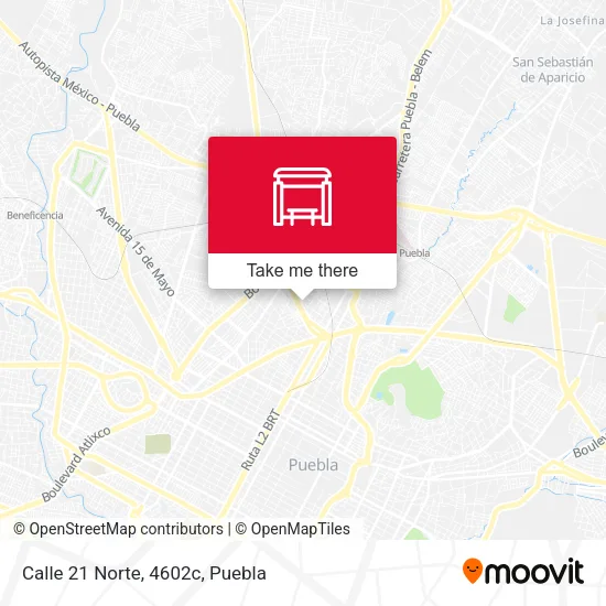Mapa de Calle 21 Norte, 4602c