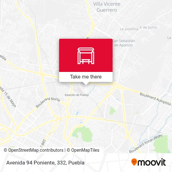 Avenida 94 Poniente, 332 map