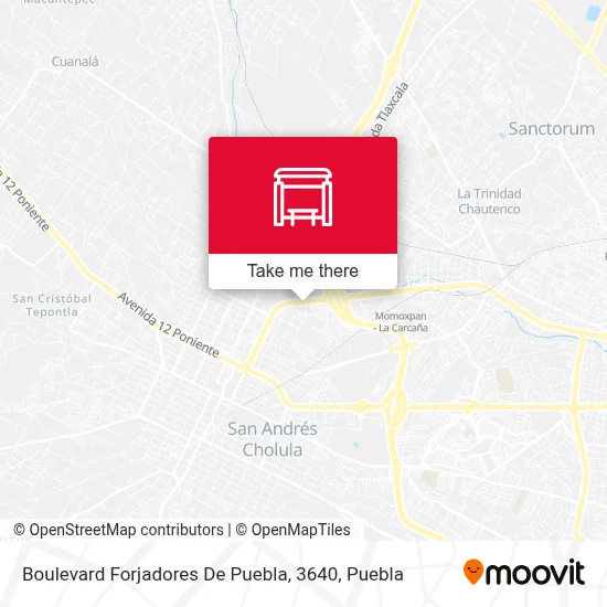 Boulevard Forjadores De Puebla, 3640 map