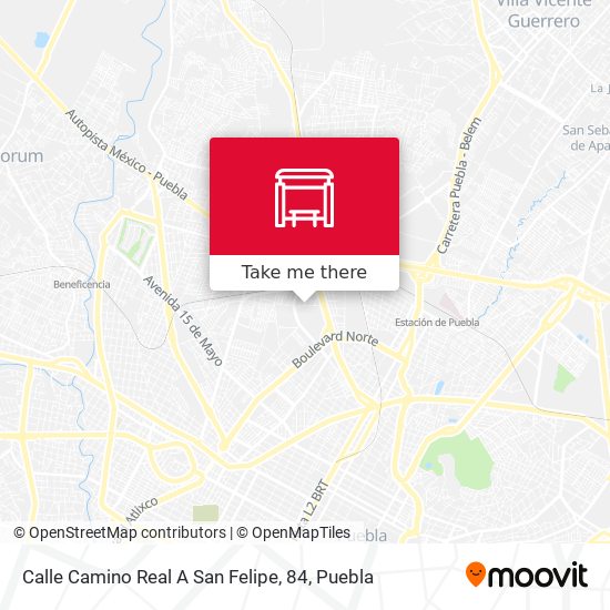 Mapa de Calle Camino Real A San Felipe, 84