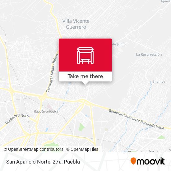 San Aparicio Norte, 27a map