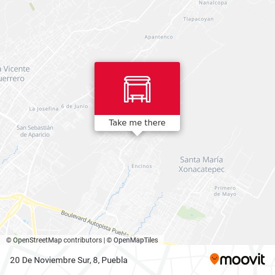 Mapa de 20 De Noviembre Sur, 8