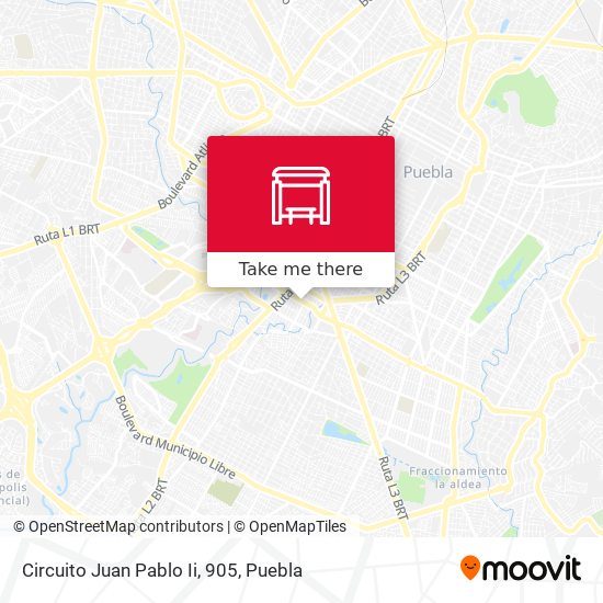 Mapa de Circuito Juan Pablo Ii, 905