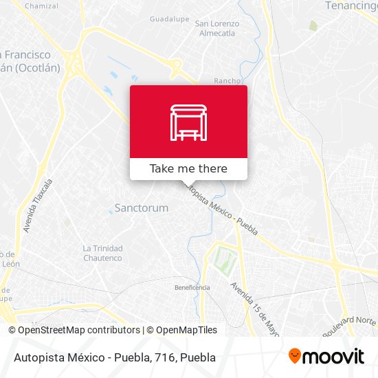 Autopista México - Puebla, 716 map