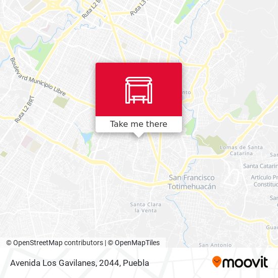 Mapa de Avenida Los Gavilanes, 2044