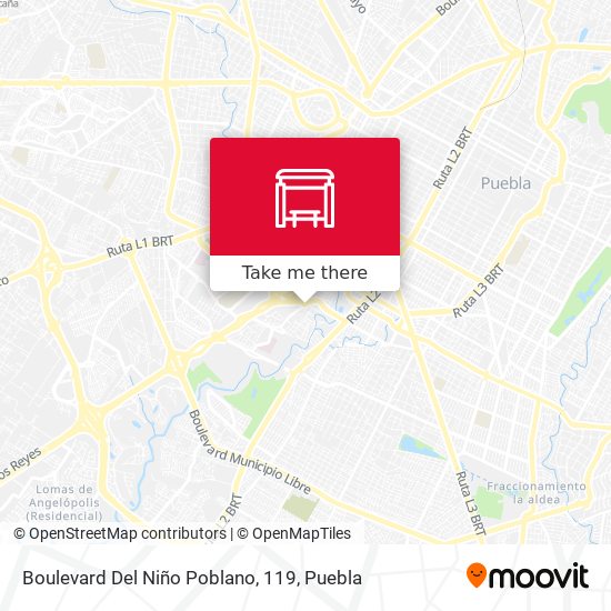 Boulevard Del Niño Poblano, 119 map
