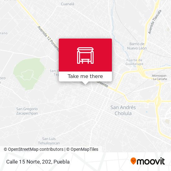 Mapa de Calle 15 Norte, 202