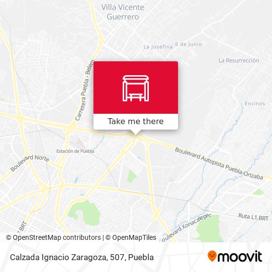 Calzada Ignacio Zaragoza, 507 map