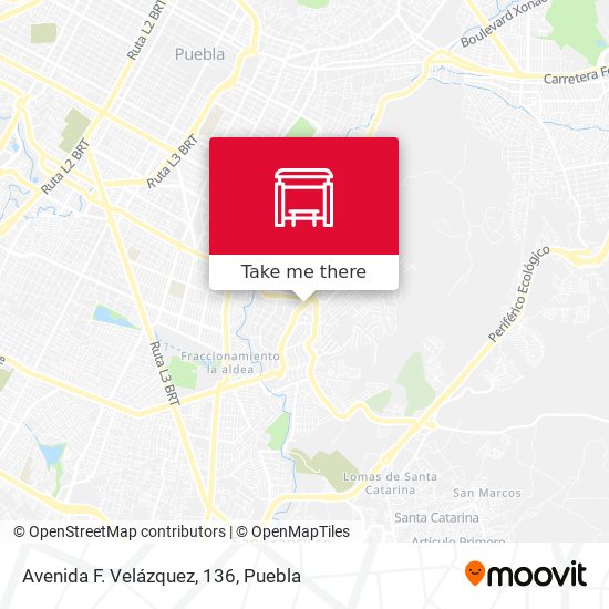 Mapa de Avenida F. Velázquez, 136