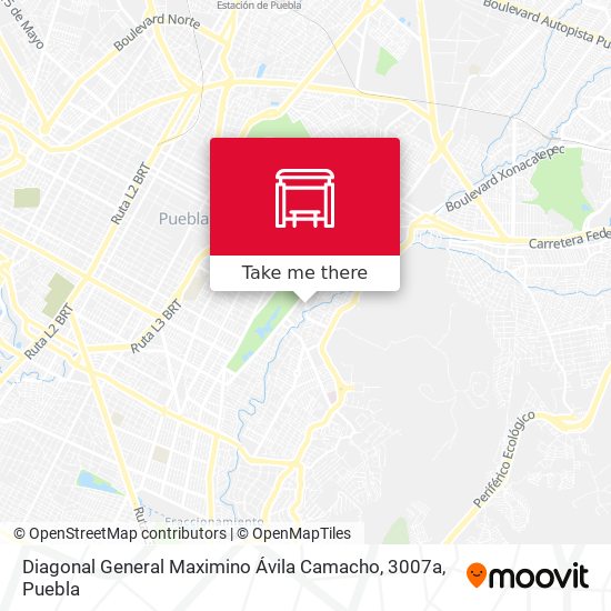 Diagonal General Maximino Ávila Camacho, 3007a map