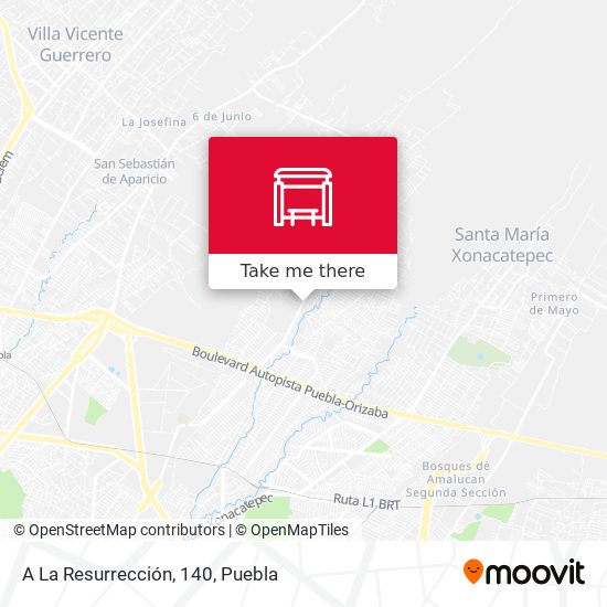 A La Resurrección, 140 map
