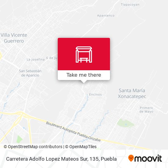 Mapa de Carretera Adolfo Lopez Mateos Sur, 135