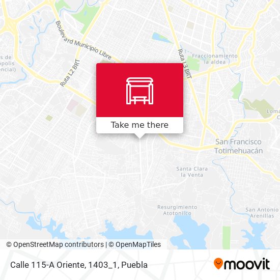 Calle 115-A Oriente, 1403_1 map