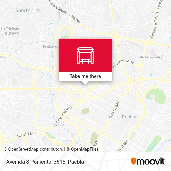 Avenida 8 Poniente, 3515 map