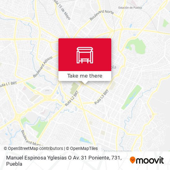 Manuel Espinosa Yglesias O Av. 31 Poniente, 731 map