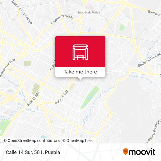 Calle 14 Sur, 501 map