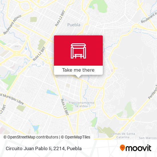Mapa de Circuito Juan Pablo Ii, 2214