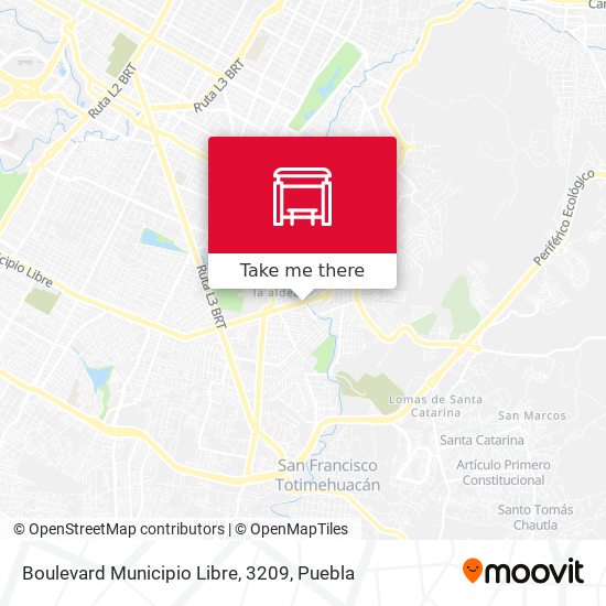 Mapa de Boulevard Municipio Libre, 3209