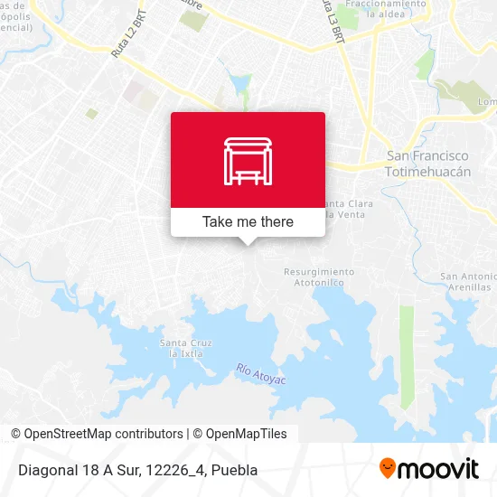 Diagonal 18 A Sur, 12226_4 map