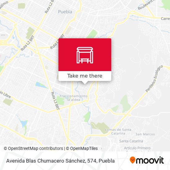 Mapa de Avenida Blas Chumacero Sánchez, 574