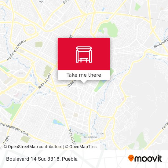 Mapa de Boulevard 14 Sur, 3318