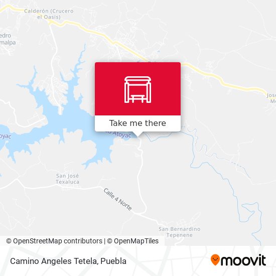 Camino Angeles Tetela map