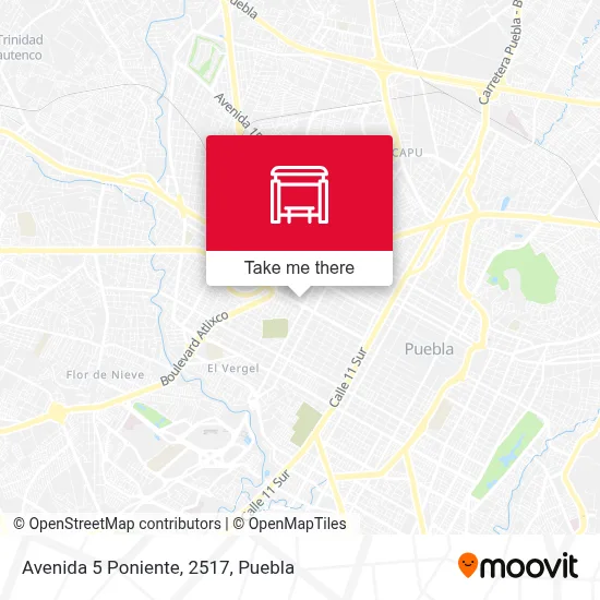 Avenida 5 Poniente, 2517 map