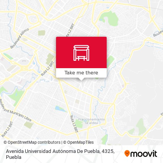 Mapa de Avenida Universidad Autónoma De Puebla, 4325