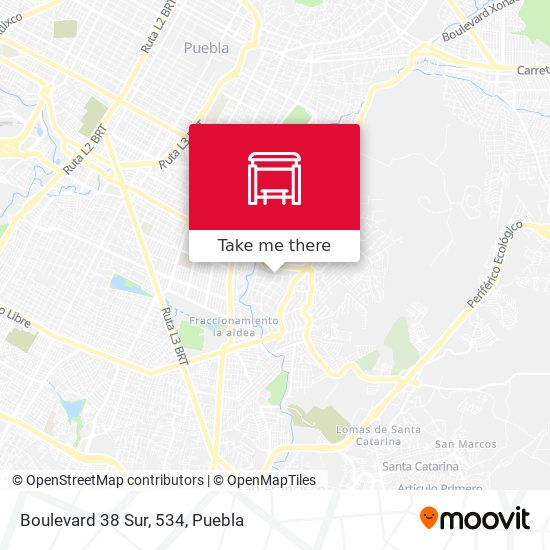 Boulevard 38 Sur, 534 map