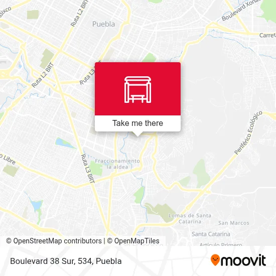 Boulevard 38 Sur, 534 map