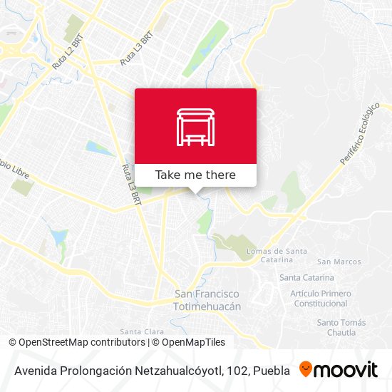 Avenida Prolongación Netzahualcóyotl, 102 map