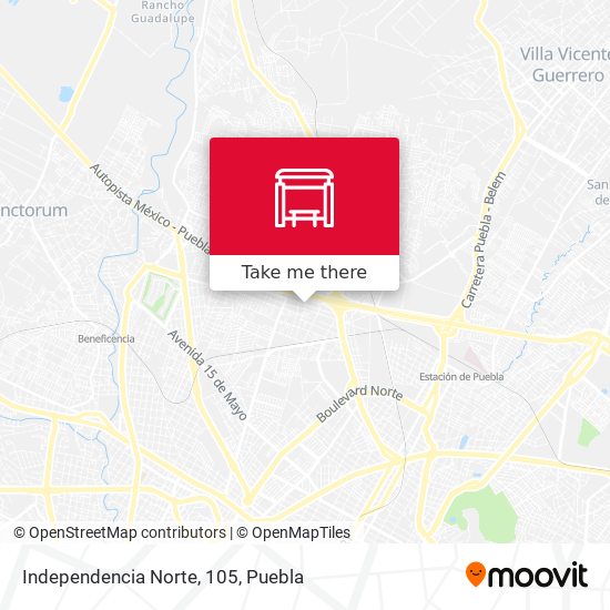 Independencia Norte, 105 map