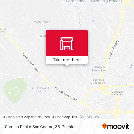 Mapa de Camino Real A San Cosme, 35