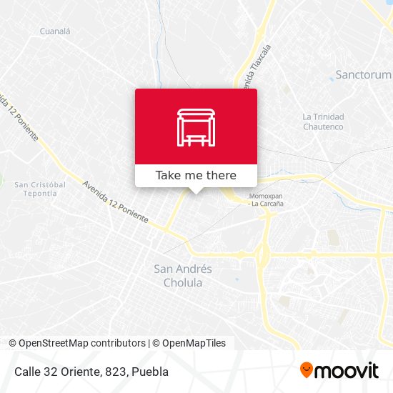 Mapa de Calle 32 Oriente, 823