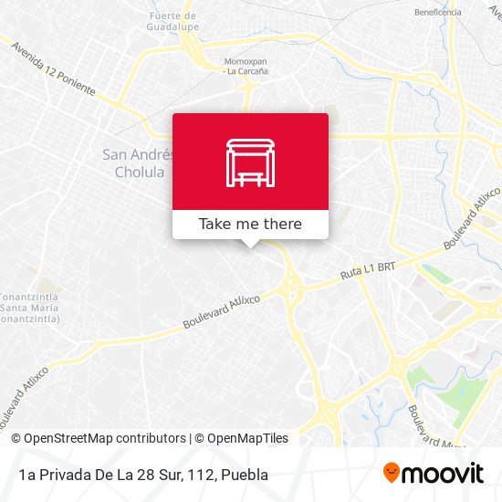 1a Privada De La 28 Sur, 112 map