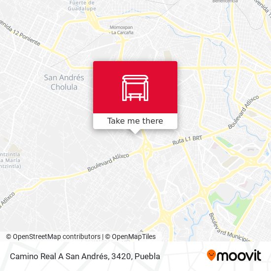 Camino Real A San Andrés, 3420 map
