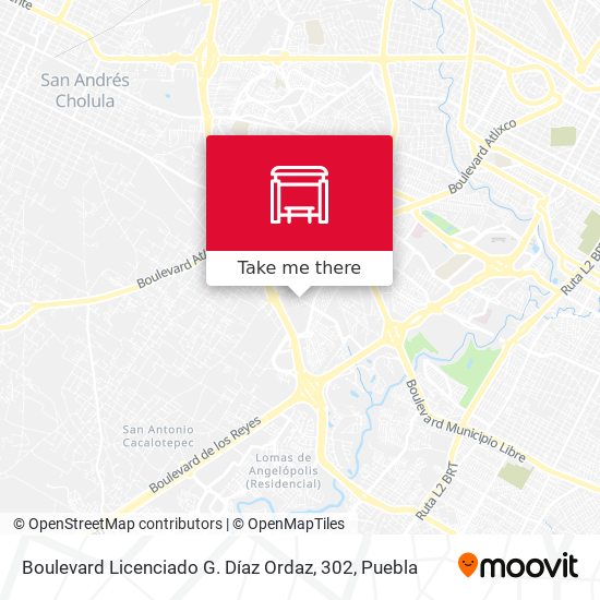 Mapa de Boulevard Licenciado G. Díaz Ordaz, 302