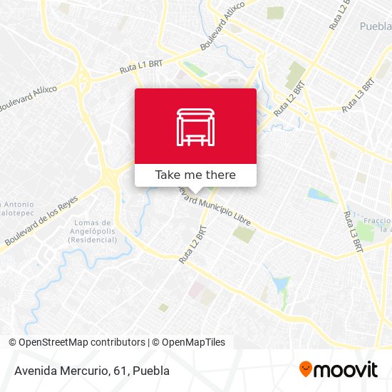 Mapa de Avenida Mercurio, 61