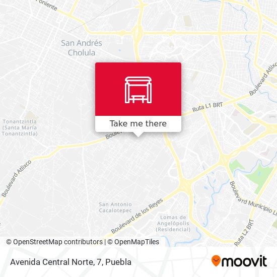 Mapa de Avenida Central Norte, 7