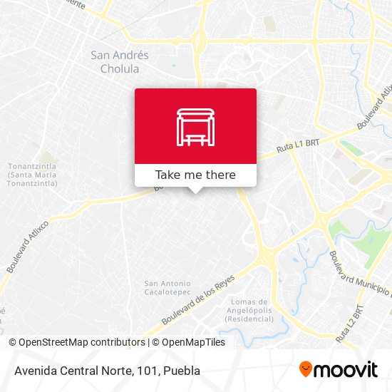 Mapa de Avenida Central Norte, 101