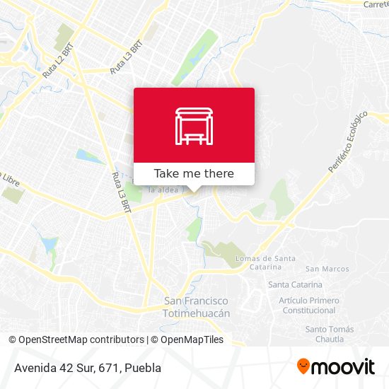 Mapa de Avenida 42 Sur, 671
