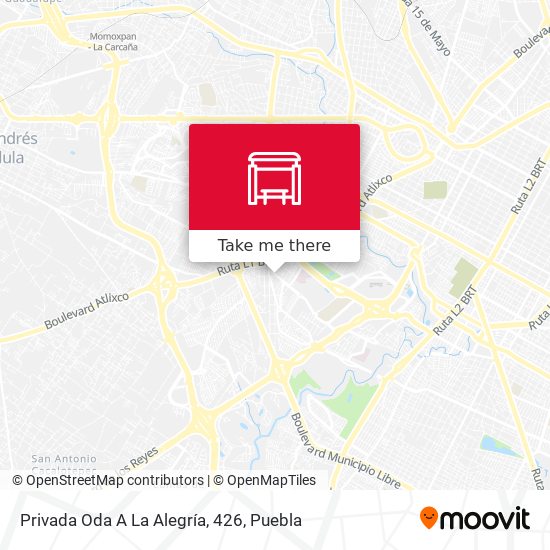 Privada Oda A La Alegría, 426 map