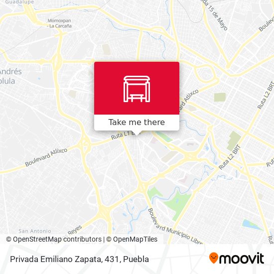 Mapa de Privada Emiliano Zapata, 431
