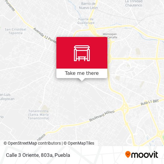 Calle 3 Oriente, 803a map