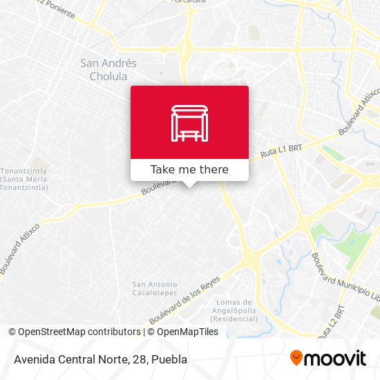 Mapa de Avenida Central Norte, 28