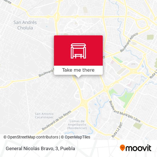 General Nicolás Bravo, 3 map