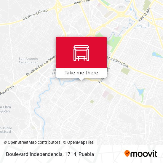 Boulevard Independencia, 1714 map
