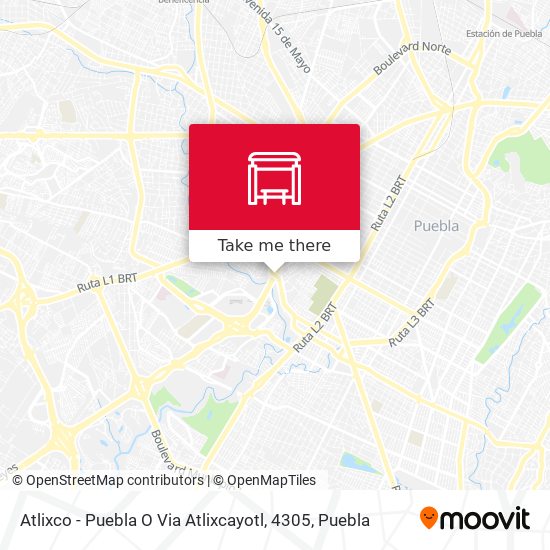 Mapa de Atlixco - Puebla O Via Atlixcayotl, 4305