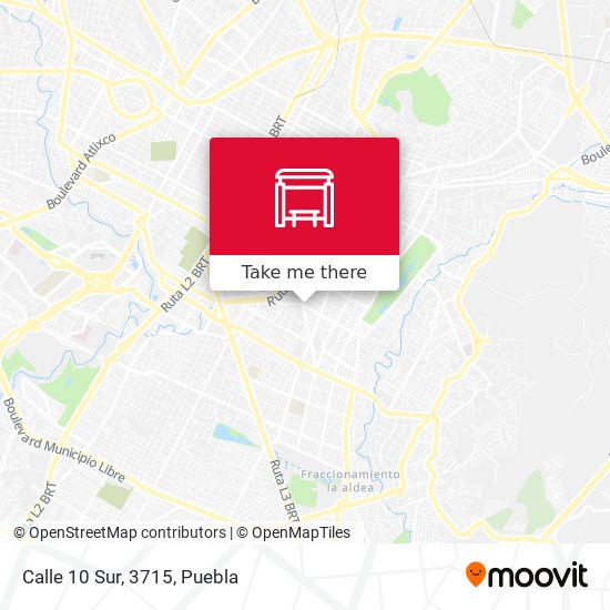 Mapa de Calle 10 Sur, 3715