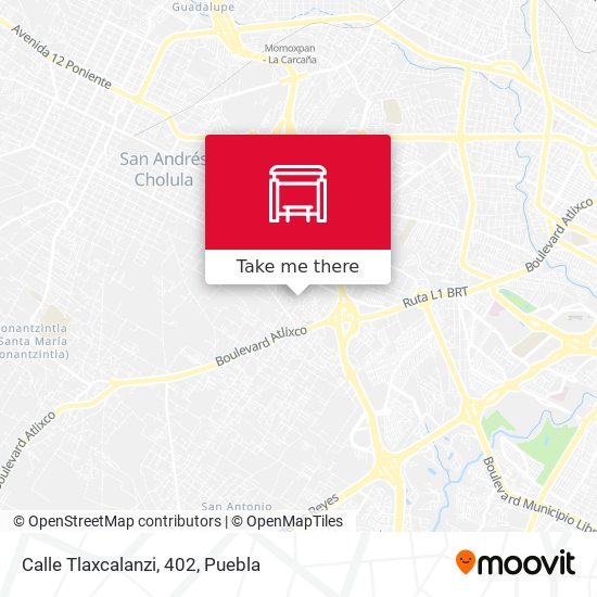 Mapa de Calle Tlaxcalanzi, 402